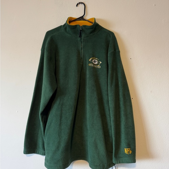NFL Other - Y2K Green Bay Packers Men’s Green Quarter Zip Fleece NFL XL